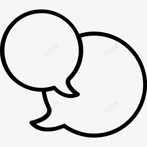 聊天商务60直系图标svg_新图网 https://ixintu.com 商务60 直系 聊天
