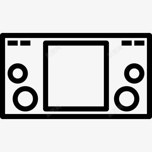Gamepad设备和技术6线性图标svg_新图网 https://ixintu.com Gamepad 线性 设备和技术6