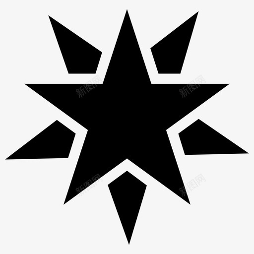 星星明亮的装饰性的图标svg_新图网 https://ixintu.com 明亮的 星星 装饰性的 象征性的 闪闪发光的星星固体图标