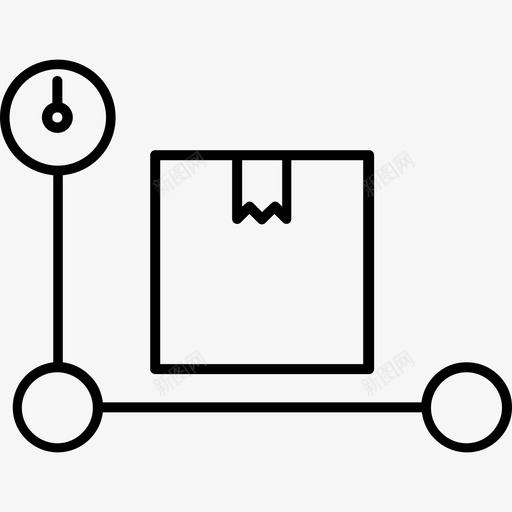 箱交货和装运直线图标svg_新图网 https://ixintu.com 交货和装运 直线 箱