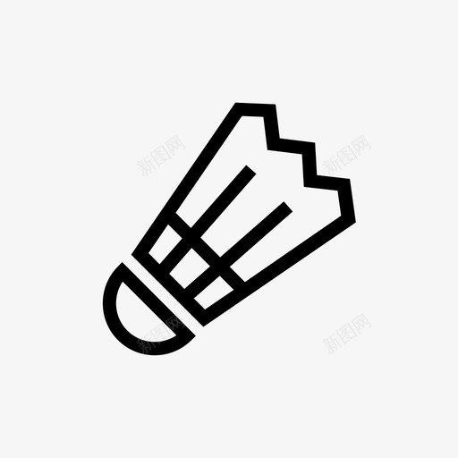 羽毛球健康运动图标svg_新图网 https://ixintu.com 健康 符号 羽毛球 运动 运动图标线样式