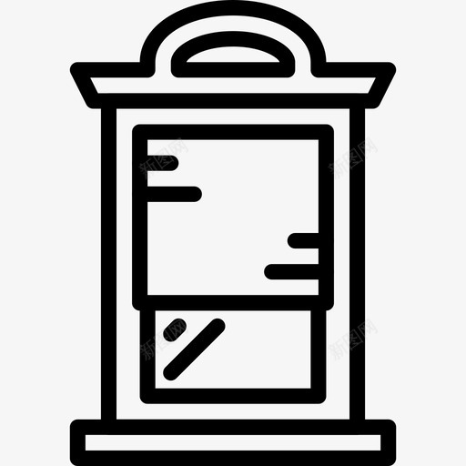 窗户家具和家居8线性图标svg_新图网 https://ixintu.com 家具和家居8 窗户 线性