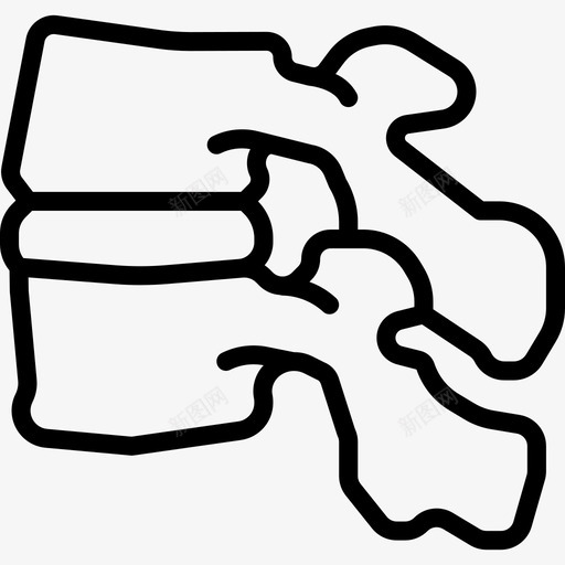 椎骨医用109线性图标svg_新图网 https://ixintu.com 医用109 椎骨 线性