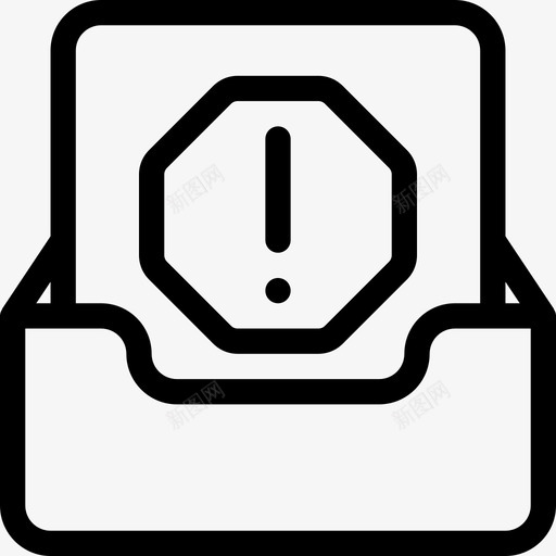 垃圾邮件电子邮件操作2线性图标svg_新图网 https://ixintu.com 垃圾邮件 电子邮件操作2 线性