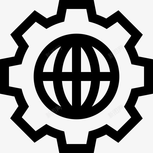 设置业务198线性图标svg_新图网 https://ixintu.com 业务198 线性 设置