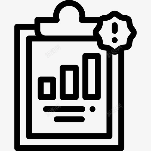 剪贴板笔记任务5线性图标svg_新图网 https://ixintu.com 剪贴板 笔记任务5 线性