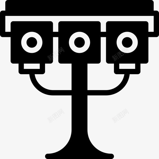 聚光灯音乐和乐器8实心图标svg_新图网 https://ixintu.com 实心 聚光灯 音乐和乐器8