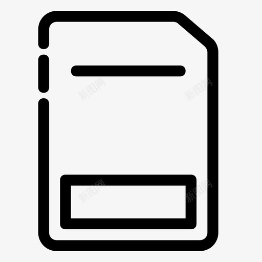 存储卡设备硬件图标svg_新图网 https://ixintu.com 办公室 办公设备 存储卡 技术 文具 硬件 设备