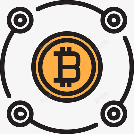 比特币比特币36线性颜色图标svg_新图网 https://ixintu.com 比特币 比特币36 线性颜色