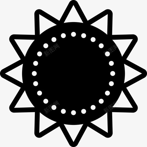 太阳假期3已满图标svg_新图网 https://ixintu.com 假期3 太阳 已满