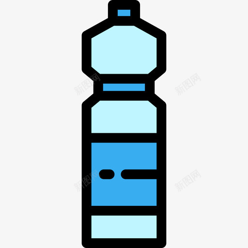 水健身器材线彩图标svg_新图网 https://ixintu.com 健身器材 水 线彩