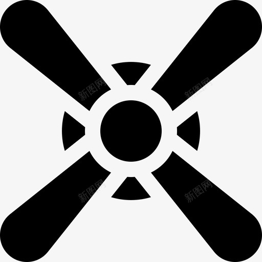 螺旋桨航空14填充图标svg_新图网 https://ixintu.com 填充 航空14 螺旋桨