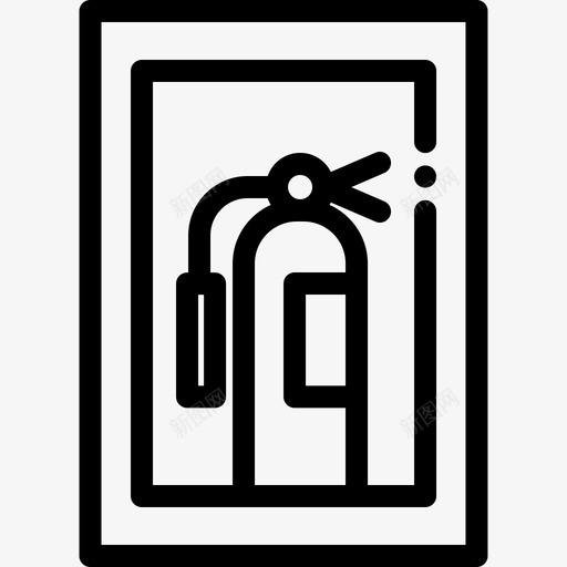灭火器博物馆11线性图标svg_新图网 https://ixintu.com 博物馆11 灭火器 线性
