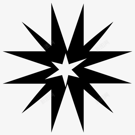 星星明亮的装饰性的图标svg_新图网 https://ixintu.com 明亮的 星星 装饰性的 象征性的 闪闪发光的星星固体图标