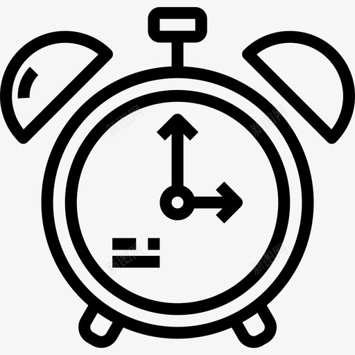 闹钟家用8线性图标svg_新图网 https://ixintu.com 家用8 线性 闹钟