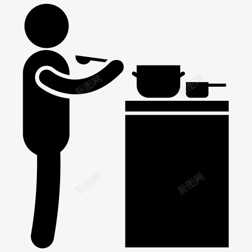 品尝食物烹饪食物品尝味道图标svg_新图网 https://ixintu.com 品尝味道 品尝食物 检查香料 烹饪元素字形图标 烹饪食物 食物sip