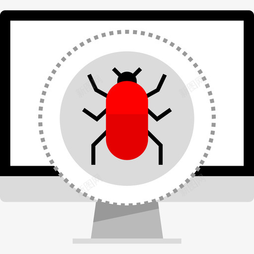 Bug互联网安全4扁平图标svg_新图网 https://ixintu.com Bug 互联网安全4 扁平
