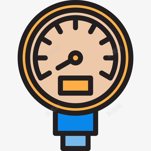 量规管道工工具6线颜色图标svg_新图网 https://ixintu.com 管道工工具6 线颜色 量规