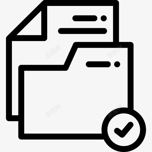 文件思维31线性图标svg_新图网 https://ixintu.com 文件 线性 设计思维31