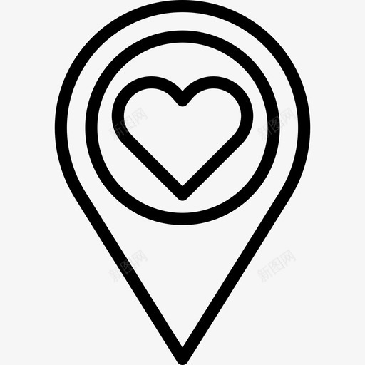 占位符婚礼78直线图标svg_新图网 https://ixintu.com 占位符 婚礼78 直线