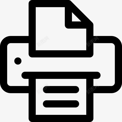 印刷机平面39线性图标svg_新图网 https://ixintu.com 印刷机 平面设计39 线性