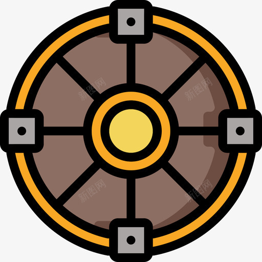 盾牌武器3线颜色图标svg_新图网 https://ixintu.com 武器3 盾牌 线颜色