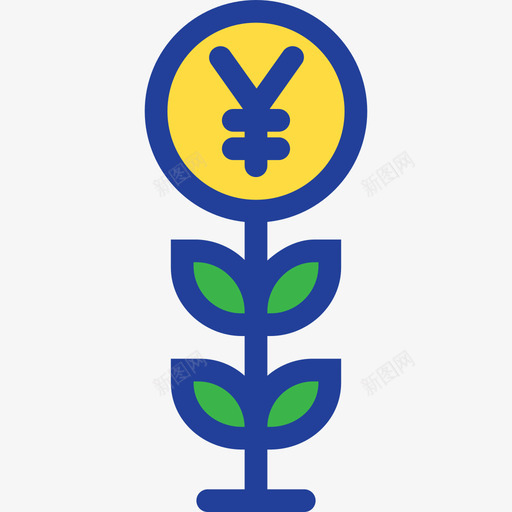 增长银行业和金融业15线性色彩图标svg_新图网 https://ixintu.com 增长 线性色彩 银行业和金融业15