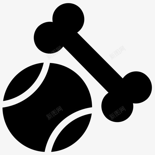 狗玩具狗配件宠物玩具图标svg_新图网 https://ixintu.com 宠物玩具 宠物用品 宠物用品实心图标 小狗玩具 狗玩具 狗配件