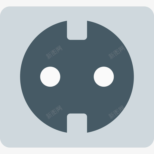 电源插座工器具2个扁平图标svg_新图网 https://ixintu.com 工器具2个 扁平 电源插座