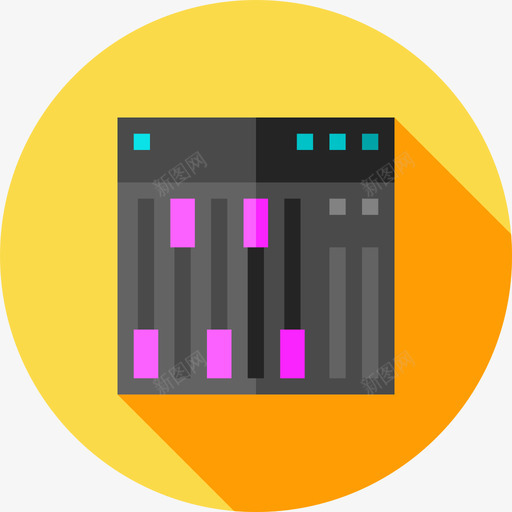 混音器夜间派对14公寓图标svg_新图网 https://ixintu.com 公寓 夜间派对14 混音器