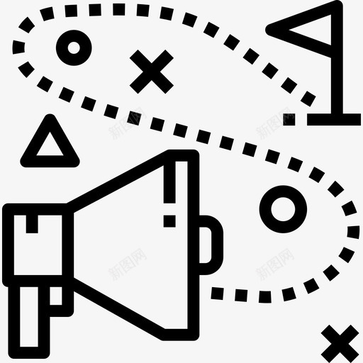 策略社交媒体营销3线性图标svg_新图网 https://ixintu.com 社交媒体营销3 策略 线性