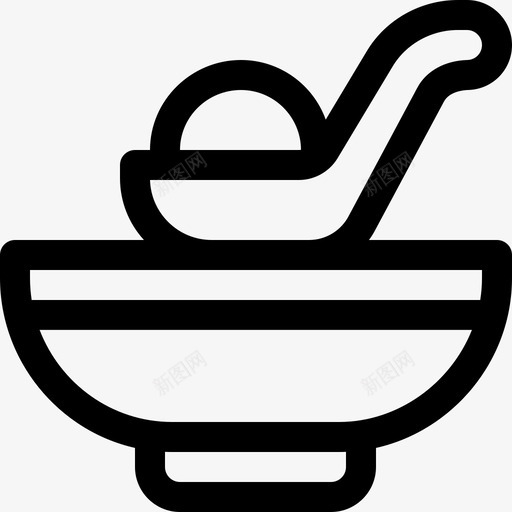 猪肉中餐5直系图标svg_新图网 https://ixintu.com 中餐5 猪肉 直系