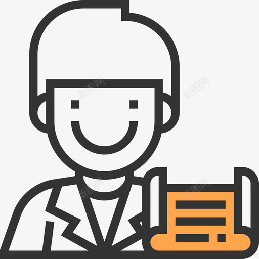 工程师工业过程4黄影图标svg_新图网 https://ixintu.com 工业过程4 工程师 黄影