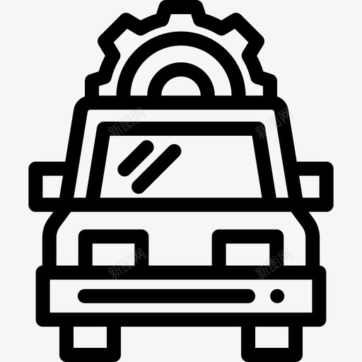 汽车11号车库直线型图标svg_新图网 https://ixintu.com 11号车库 汽车 直线型