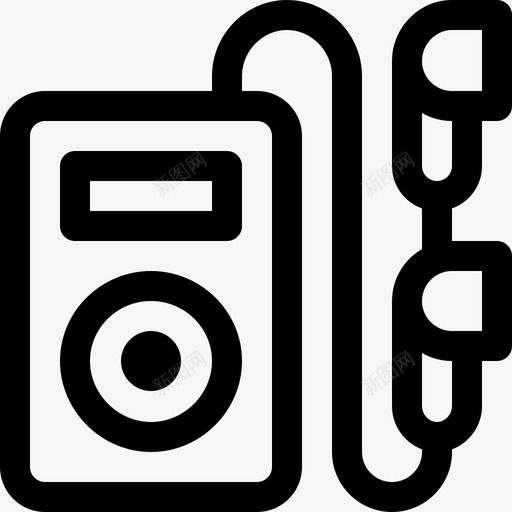 Mp3多媒体12线性图标svg_新图网 https://ixintu.com Mp3 多媒体12 线性