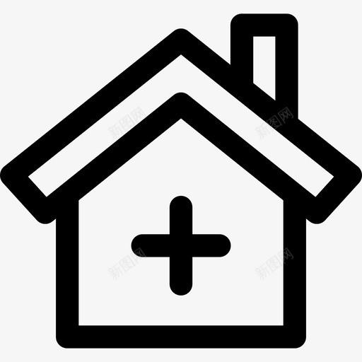 诊所医学71直线型图标svg_新图网 https://ixintu.com 医学71 直线型 诊所