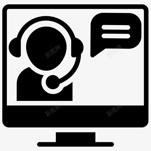 在线交易呼叫服务客户关怀图标svg_新图网 https://ixintu.com 呼叫服务 国际电话 在线交易 在线客户 客户关怀 项目管理字形图标