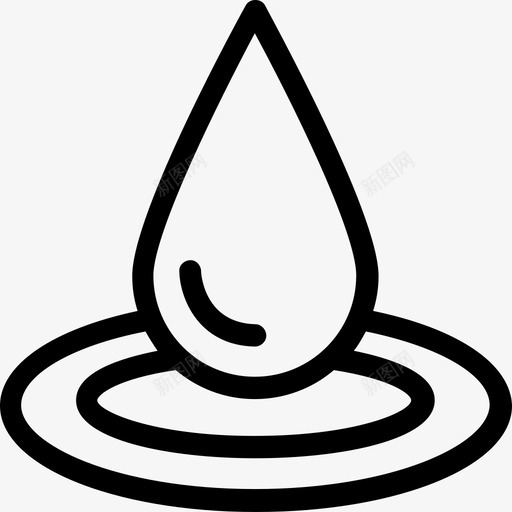 水水4线性图标svg_新图网 https://ixintu.com 水 水4 线性