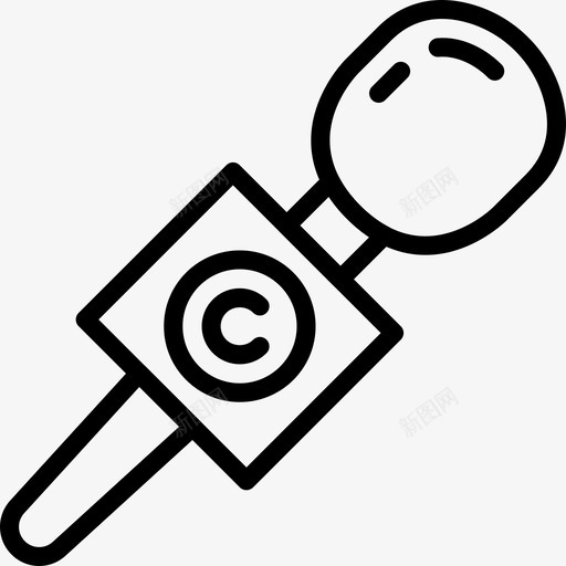 传声器通信16线性图标svg_新图网 https://ixintu.com 传声器 线性 通信16