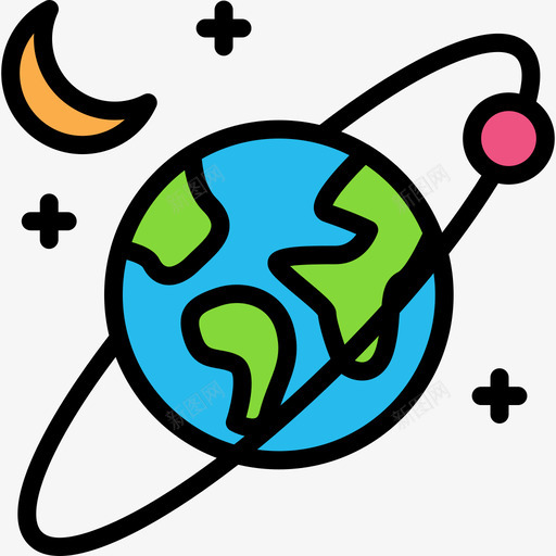 地球科学34线性颜色图标svg_新图网 https://ixintu.com 地球 科学34 线性颜色