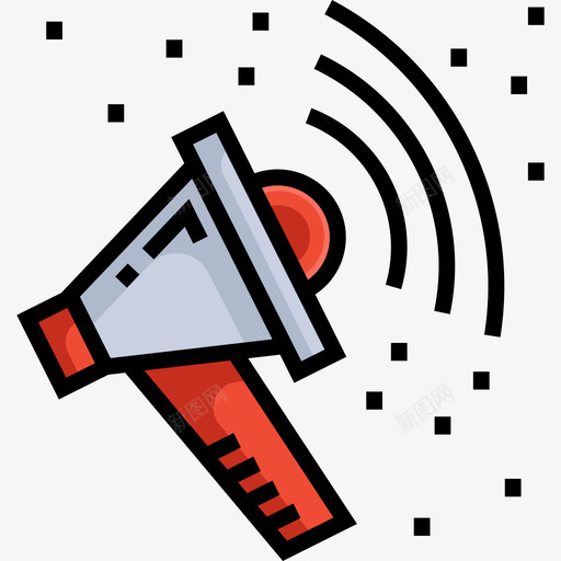 扩音器人力资源10线性颜色图标svg_新图网 https://ixintu.com 人力资源10 扩音器 线性颜色