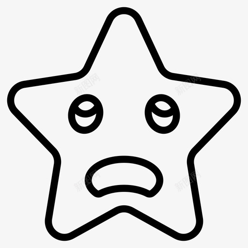 失望沮丧表情图标svg_新图网 https://ixintu.com 失望 沮丧 笑脸 笑脸和表情线第二卷 脸 表情