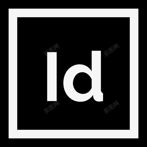 Indesignadobe徽标5填充图标svg_新图网 https://ixintu.com Indesign adobe徽标5 填充