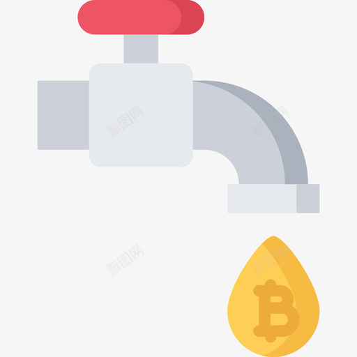 水龙头区块链4扁平图标svg_新图网 https://ixintu.com 区块链4 扁平 水龙头