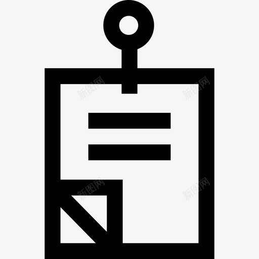 信笺信纸16直线图标svg_新图网 https://ixintu.com 信笺 信纸16 直线