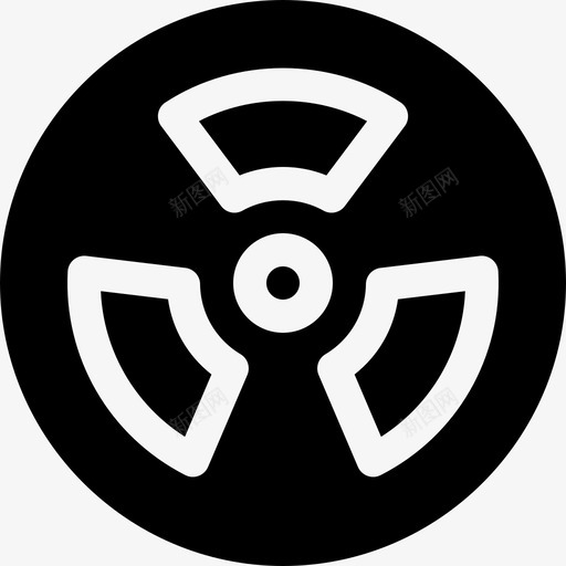 放射性生态100填充图标svg_新图网 https://ixintu.com 填充 放射性 生态100