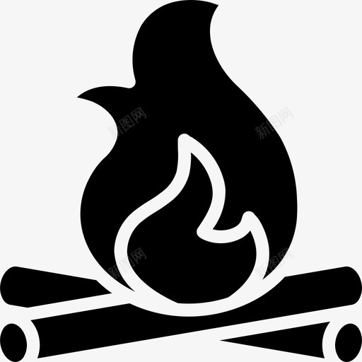 火野营46加油图标svg_新图网 https://ixintu.com 加油 火 野营46