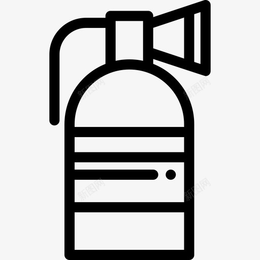 灭火器33号博物馆线性图标svg_新图网 https://ixintu.com 33号博物馆 灭火器 线性