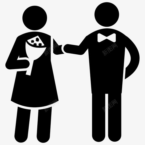 情侣情侣招待会夫妻图标svg_新图网 https://ixintu.com 夫妻 婚礼铭文图标 情侣 情侣招待会 生活伴侣