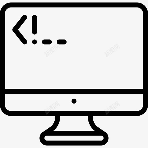 监视器发育22线性图标svg_新图网 https://ixintu.com 发育22 监视器 线性